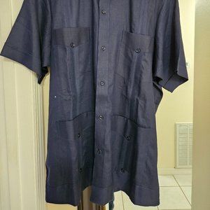 RAMON PUIG GUAYABERA SHORT SLEEVE SIZE L